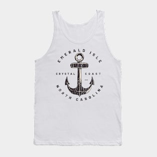 Emerald Isle, NC Summertime Vacationing Big Anchor Tank Top